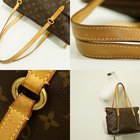 Totally MM Monogram Canvas Shoulder Tote Bag Brown - Picture 7 of 10